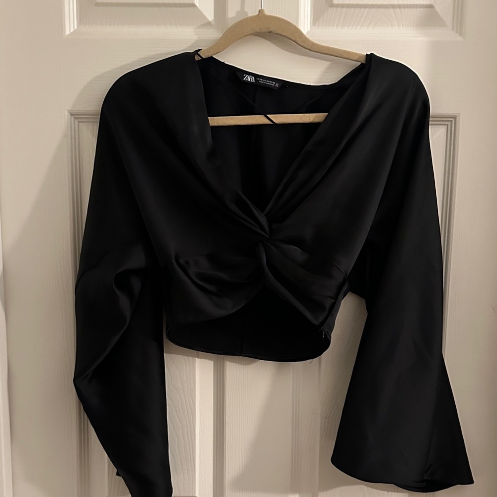 Zara Elegant Black Blouse